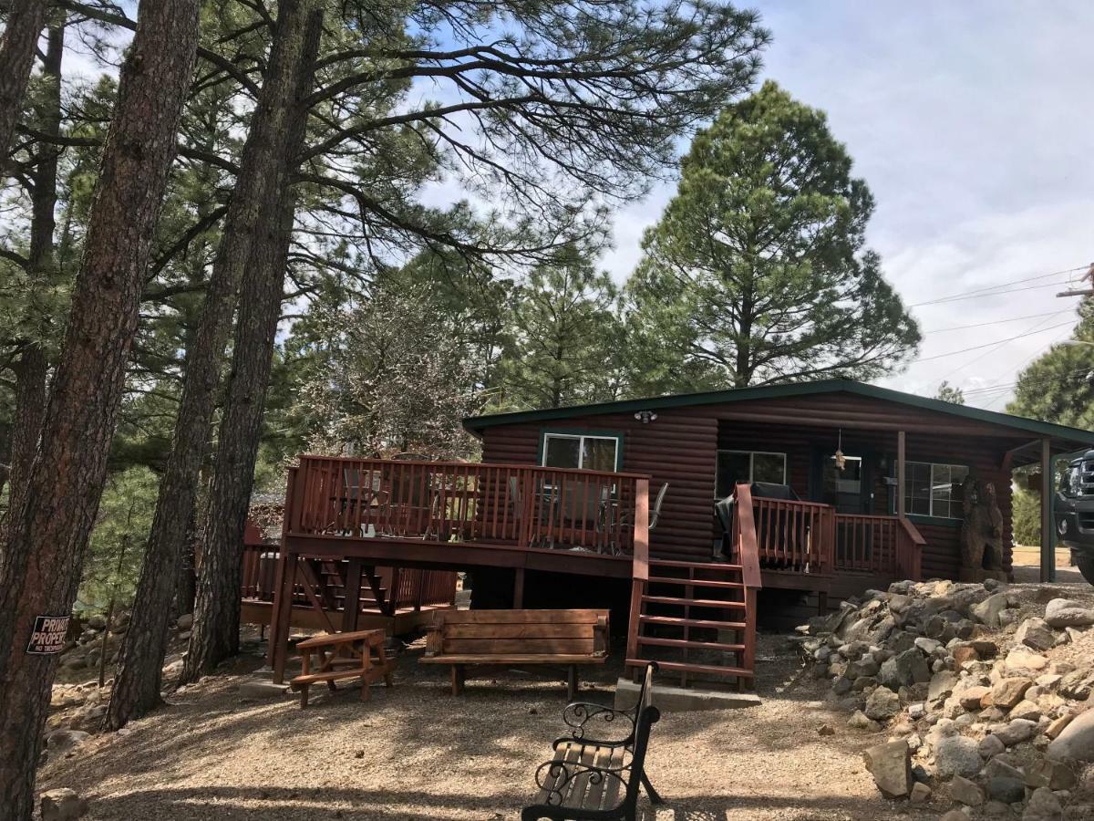 Gonzales Cozy Little Bear Cabin Ruidoso Bagian luar foto