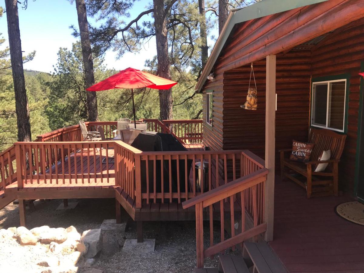 Gonzales Cozy Little Bear Cabin Ruidoso Bagian luar foto